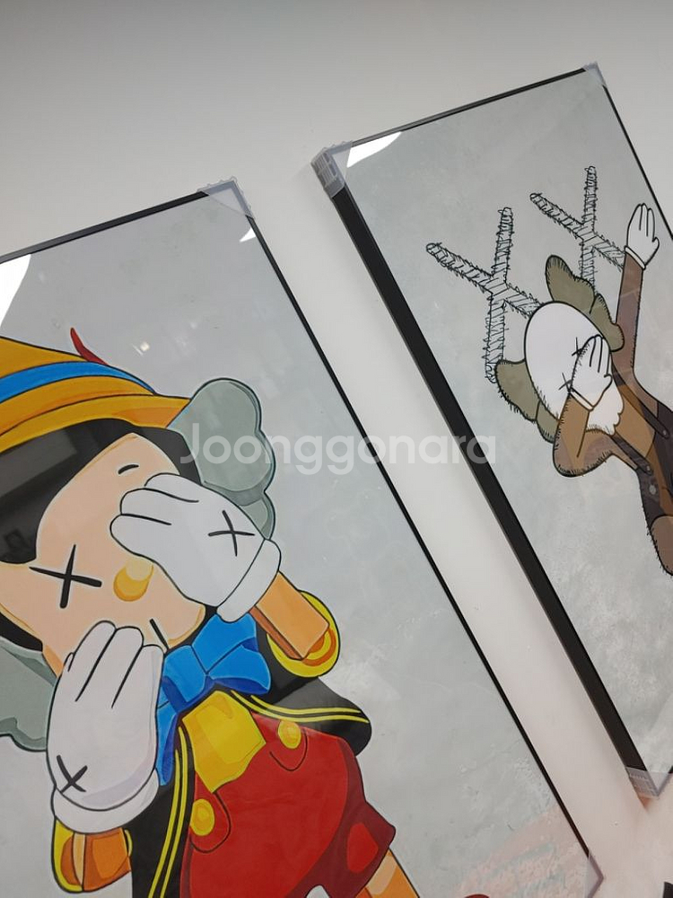 카우스 베어브릭 피노키오 대형 그림 액자 인테리어 소품--7