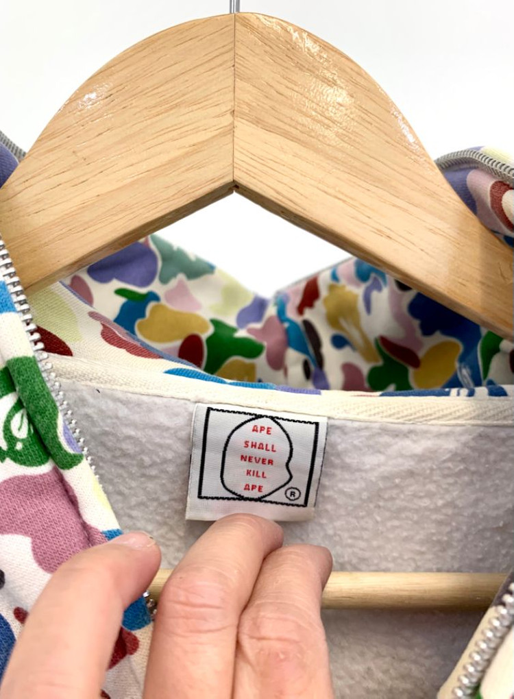 베이프 멀티카모 집업후드 XL--1