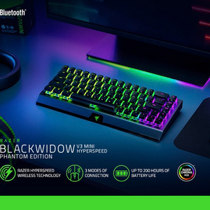 RAZER 블랙위도우 V3 미니 하이퍼스피드 팬텀에디션