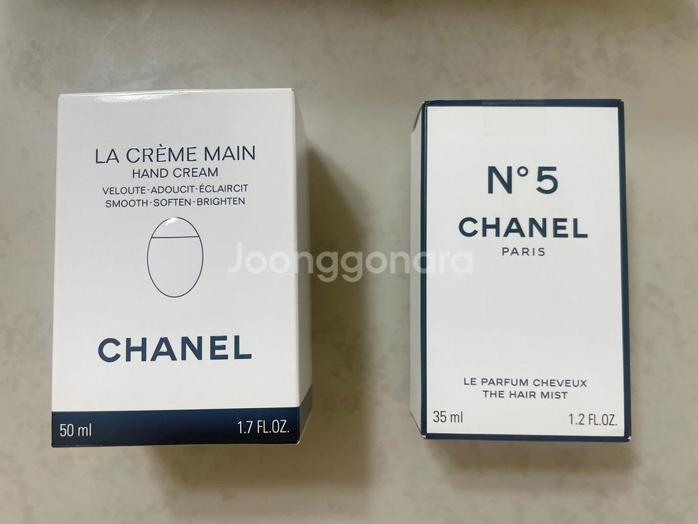 <미개봉> 샤넬 핸드크림+헤어미스트 세트--3