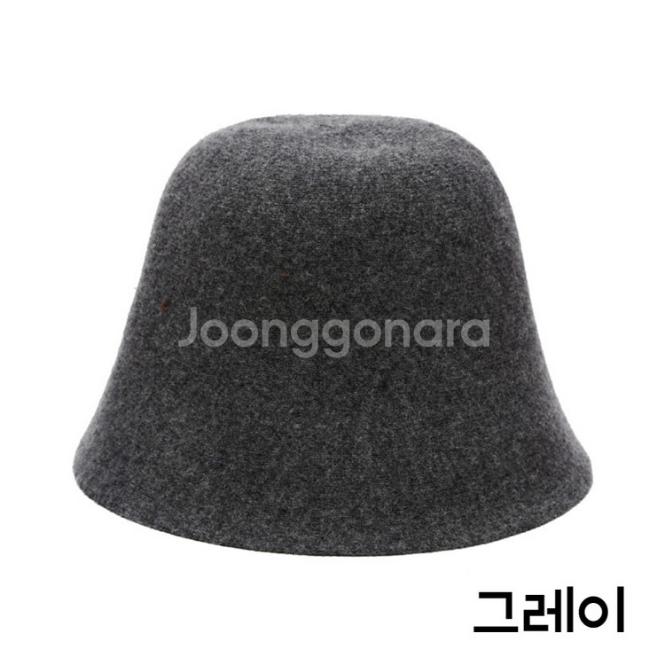 여성벙거지모자 겨울 가을 봄 니트버킷햇 모직 울버킷햇--2