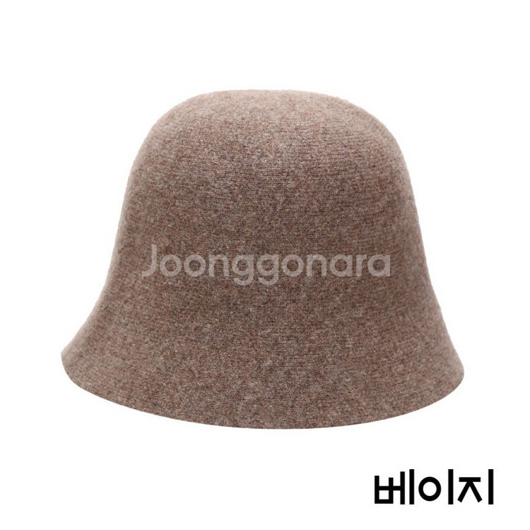 여성벙거지모자 겨울 가을 봄 니트버킷햇 모직 울버킷햇--3