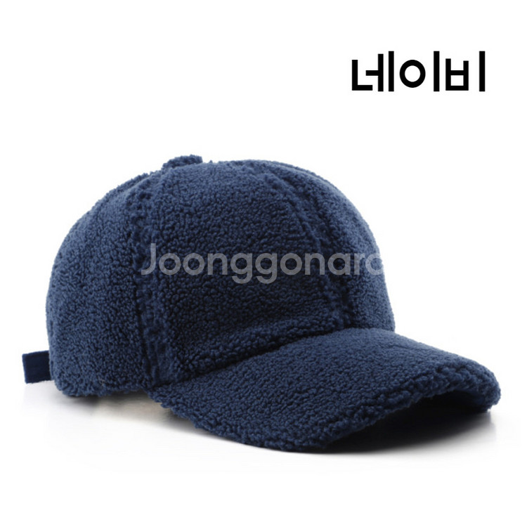 뽀글이캡모자 겨울야구모자 후리스 양털 남성 여성 볼캡--4