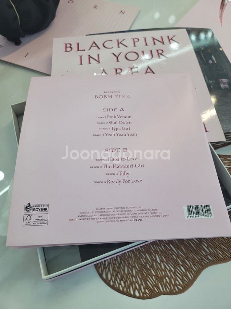 블랙핑크2집 lp 한정판 포카제외 풀구성--8