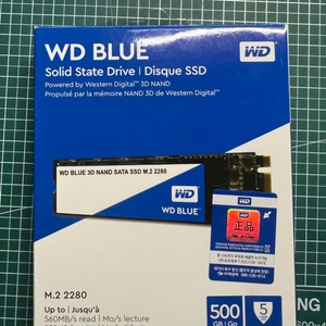 WD blue sata ssd m.2 500G 팝니다