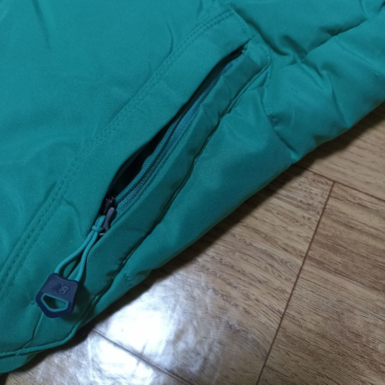 95 M) 뉴발란스 민트 남색 구스 다운 패딩 푸퍼--3