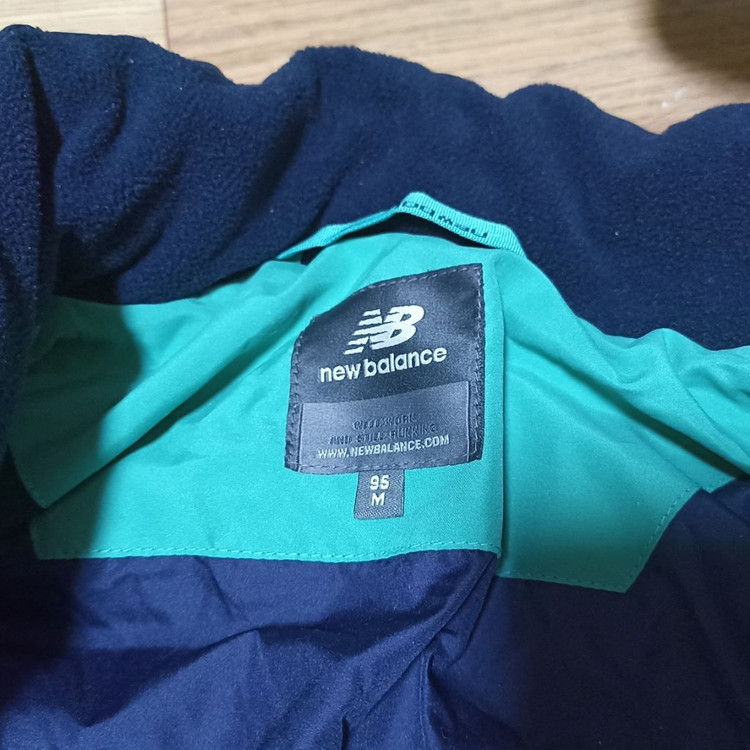 95 M) 뉴발란스 민트 남색 구스 다운 패딩 푸퍼--5