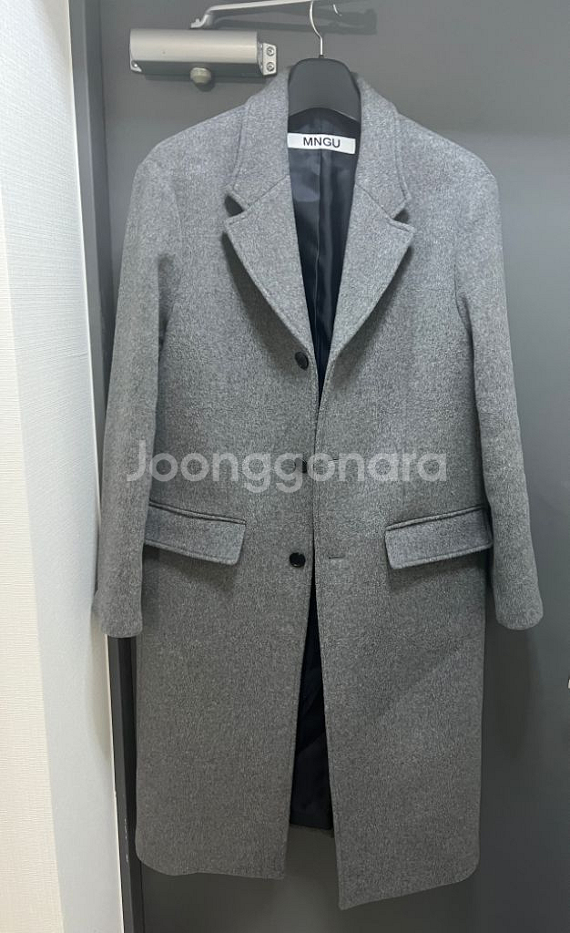 mngu 체스터필드 코트 그레이--0