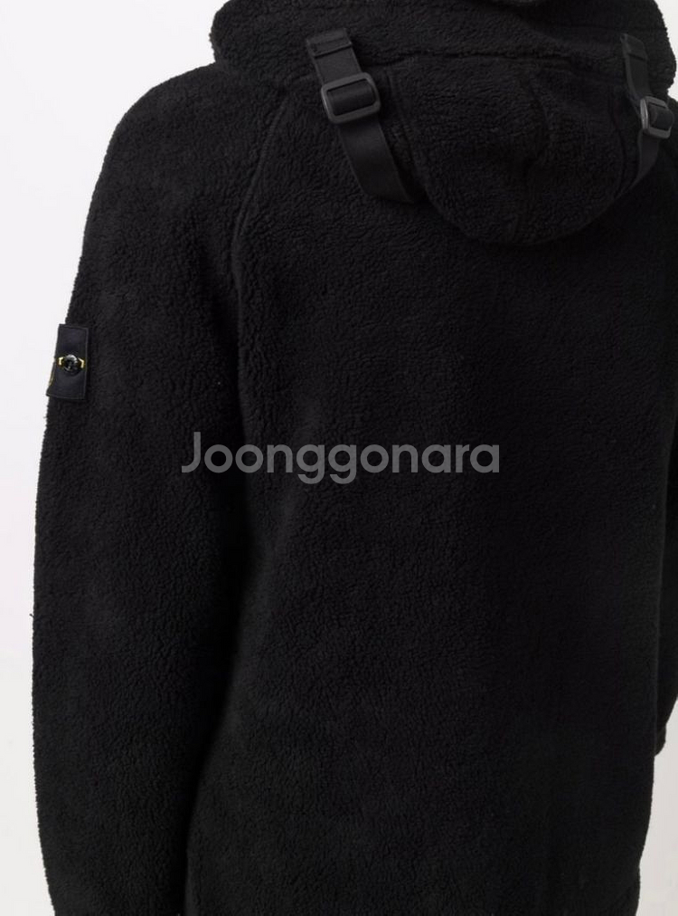 스톤아일랜드 와팬패치 시어링 후드집업자켓--1