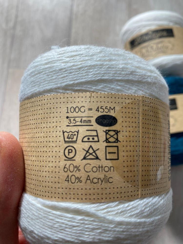 수입뜨개실]코튼 아크릴 4 볼--1