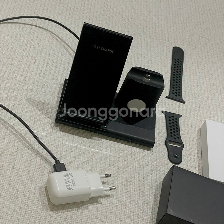 애플워치6 나이키 스페이스그레이GPS44mm 리퍼새제품--8
