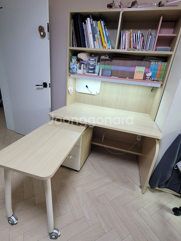한샘조이책상+서랍장+책장+수납장--1