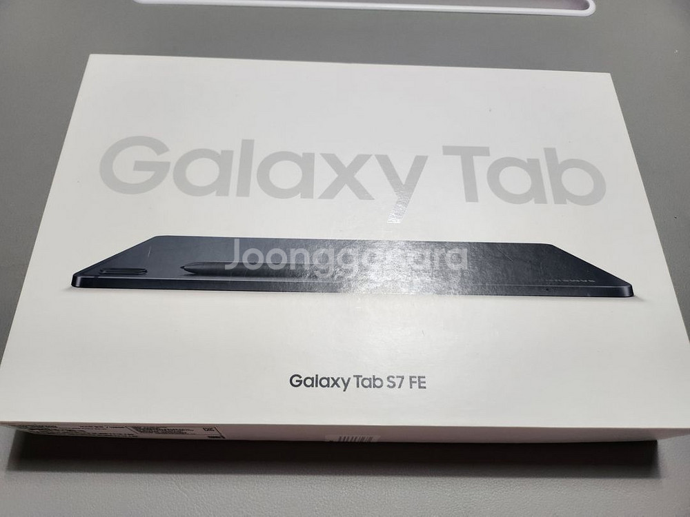 갤럭시탭 S7 FE 128G 블랙 + 정품 키보드 커버--0