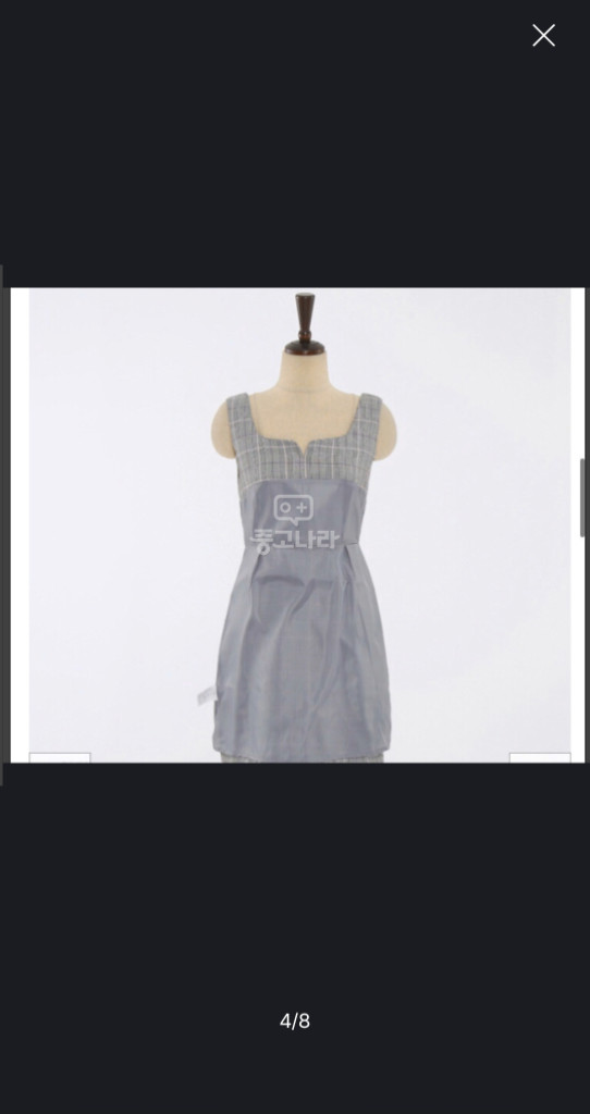 마지막 특가 /미쏘 여성 체크패턴 레이어드 원피스 -S--3