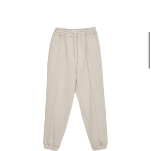 마뗑킴pintuck jogger pants beige