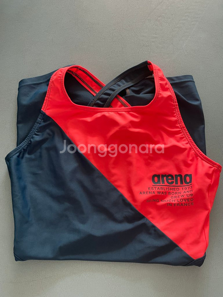 아레나 일반 반신 3부 물방울 크로스백 오렌지--2