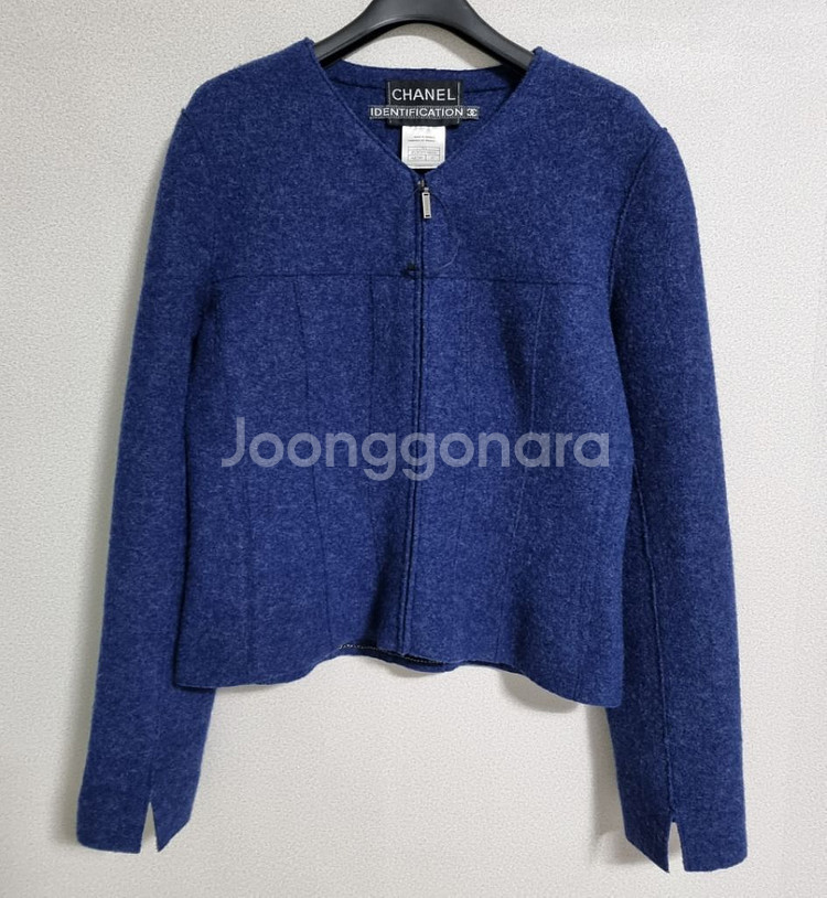 거의새것 정품 여성 샤넬 울 숏자켓--0