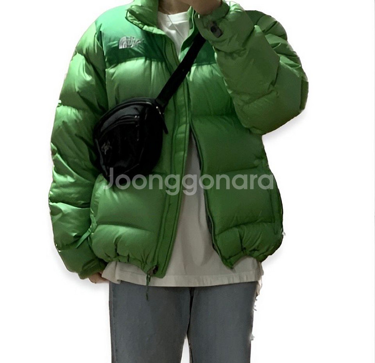 노스페이스 700 여성 패딩 애플그린--6