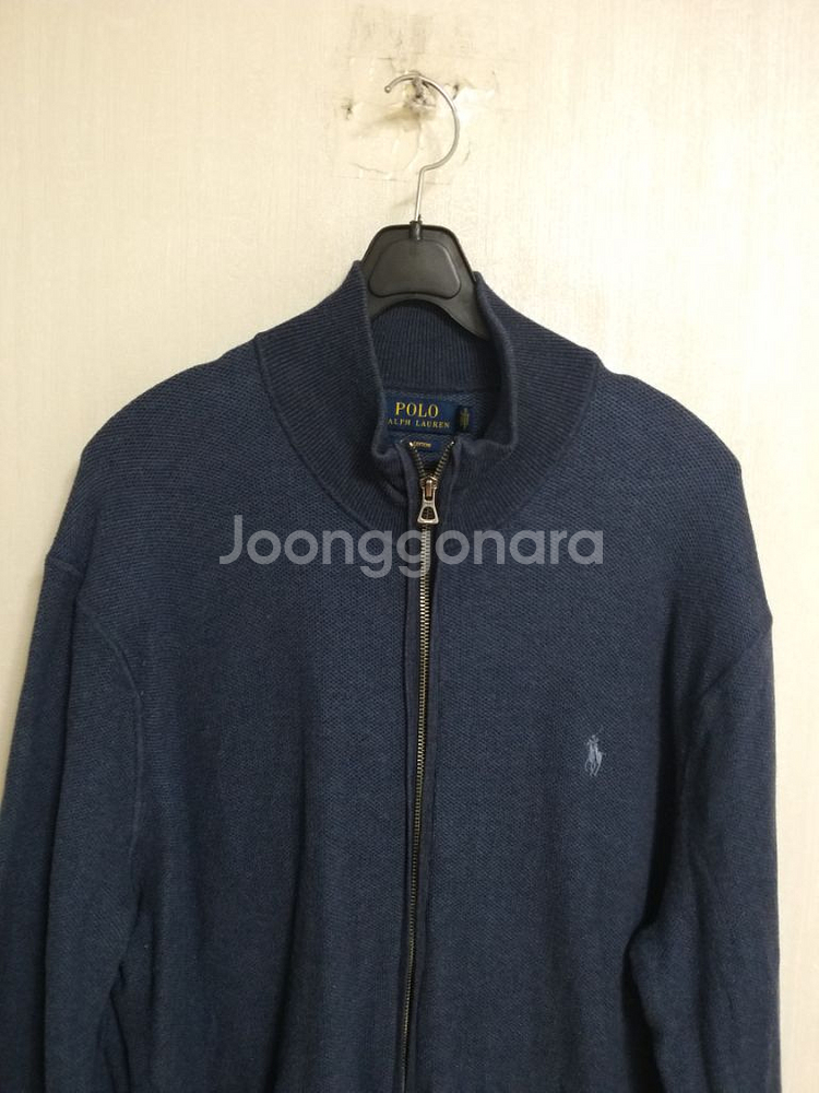 남성 폴로랄프로렌 피마코튼 집업니트 (105)--1