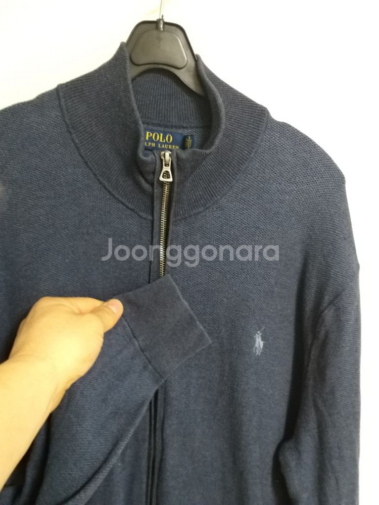 남성 폴로랄프로렌 피마코튼 집업니트 (105)--2