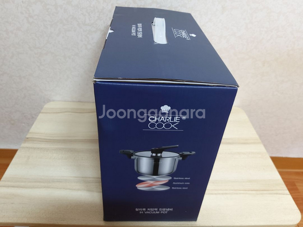 찰리쿡 저압력 진공냄비 26cm 미 사용 새 상품--5