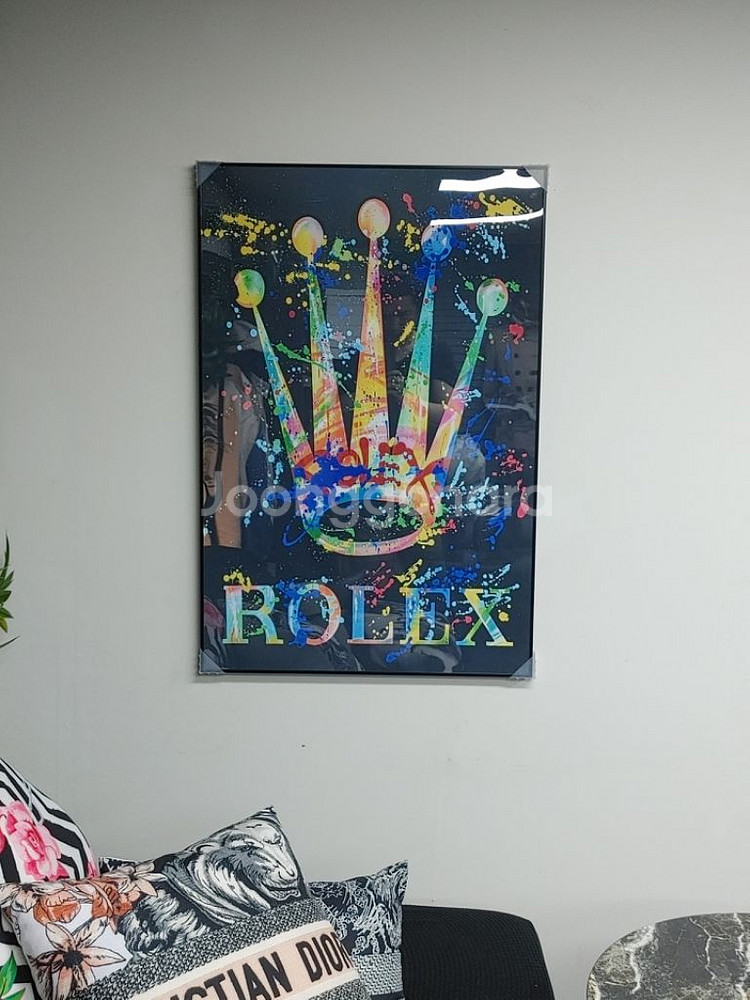 로렉스 시계 로고 대형 팝아트 그림 액자 인테리어 소품--1