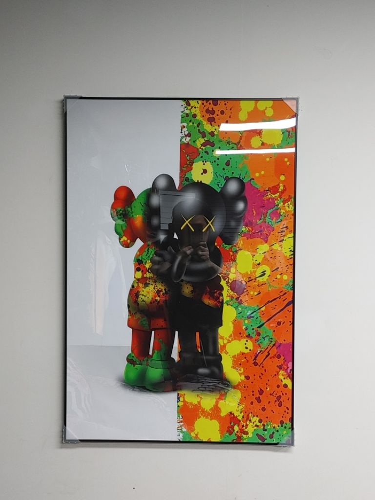 카우스 베어그림 대형 팝아트 그림 액자 인테리어 소품