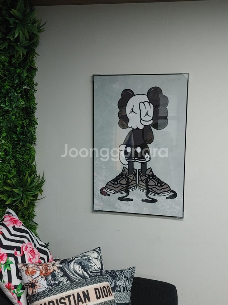 나이키 카우스 베어브릭 대형 팝아트 그림 액자 소품--3