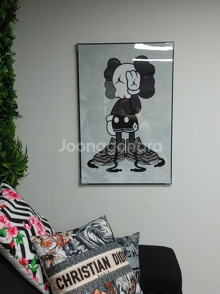 나이키 카우스 베어브릭 대형 팝아트 그림 액자 소품--2