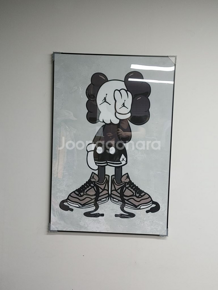 나이키 카우스 베어브릭 대형 팝아트 그림 액자 소품--6