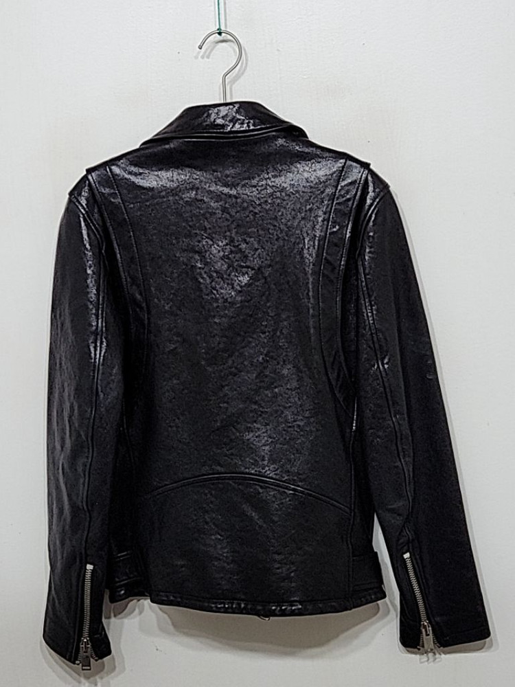 (90) 양가죽 라이더자켓 블랙 이태리 수입양피--3