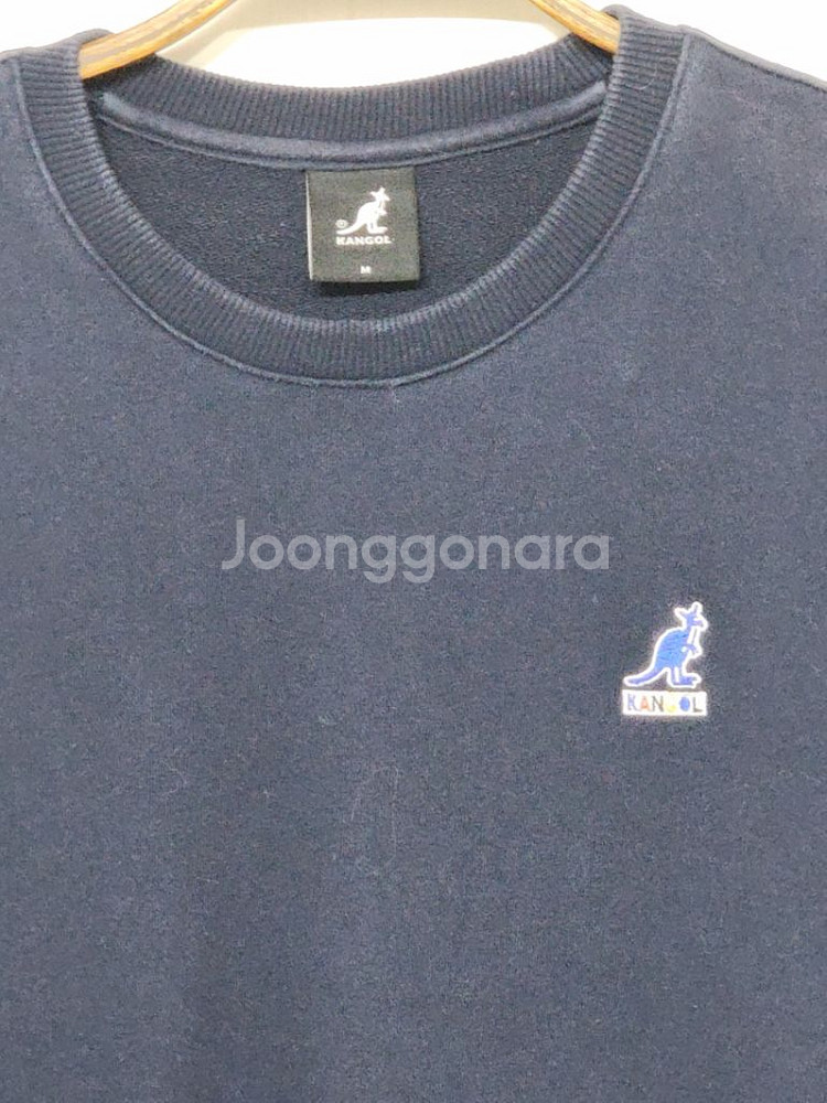 (M) 캉골 맨투맨 네이비 기본로고 티셔츠--1