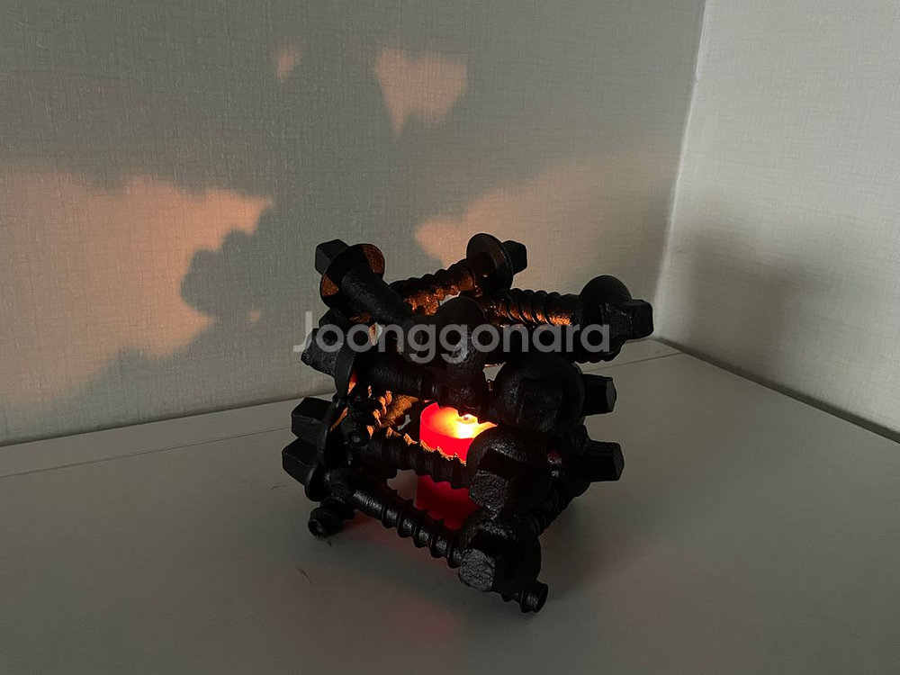 빈티지 철도 스파이크 캔들 홀더--3
