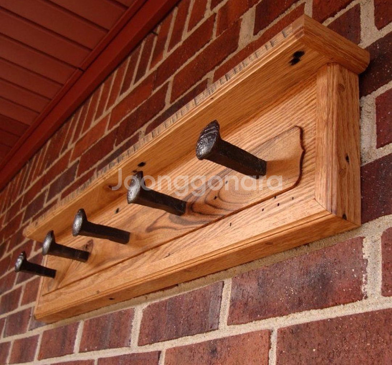 철도스파이크랙 수건휴지 와인거치대 선반 코드 가방 행거--5