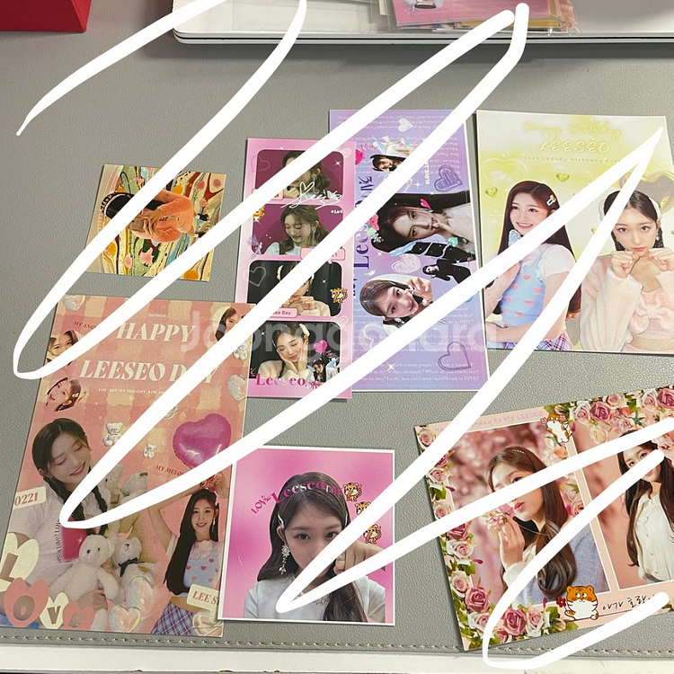 아이브 이서 생일카페 물품들 양도합니다.--6