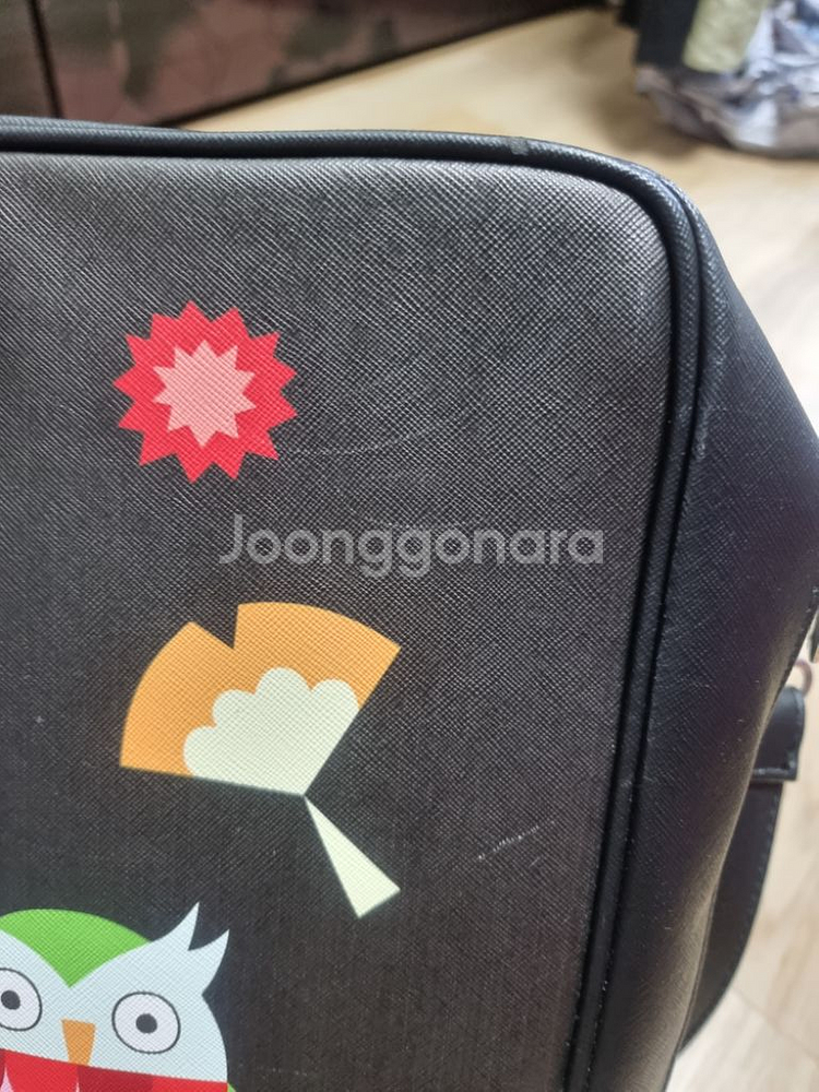 일러스트 트래블백,여행가방(택포)--7