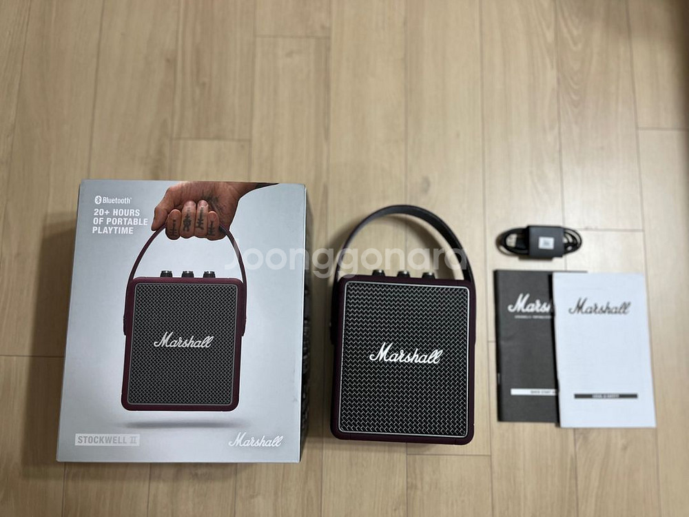 마샬 스톡웰2 블루투스 스피커(버건디)--0