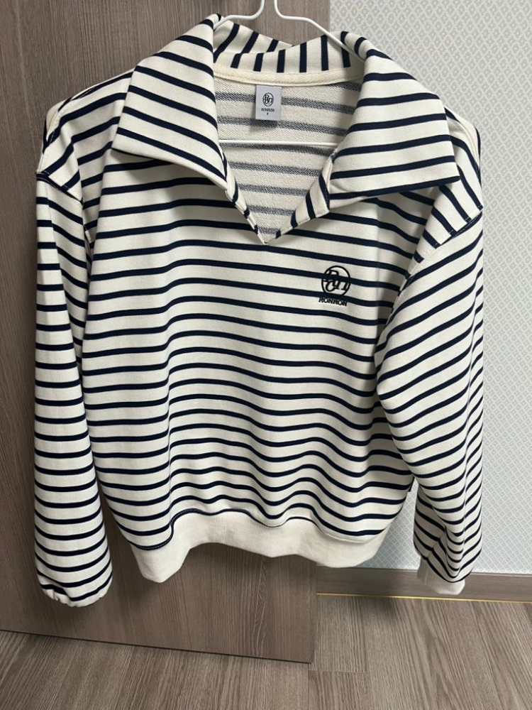 론론 스트라이프 맨투맨--3