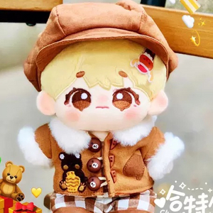 무속성/ 20cm 인형옷 브라운자켓 세트