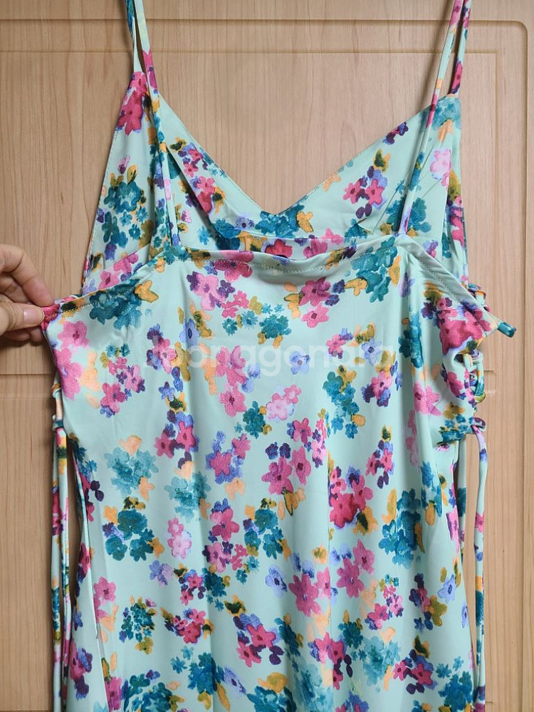 새틴 롱원피스--1