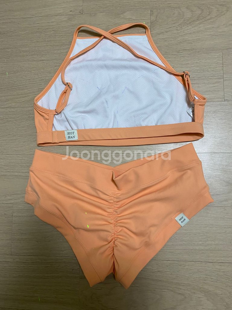 핫한 폴웨어 백리스 파파야 S세트--1