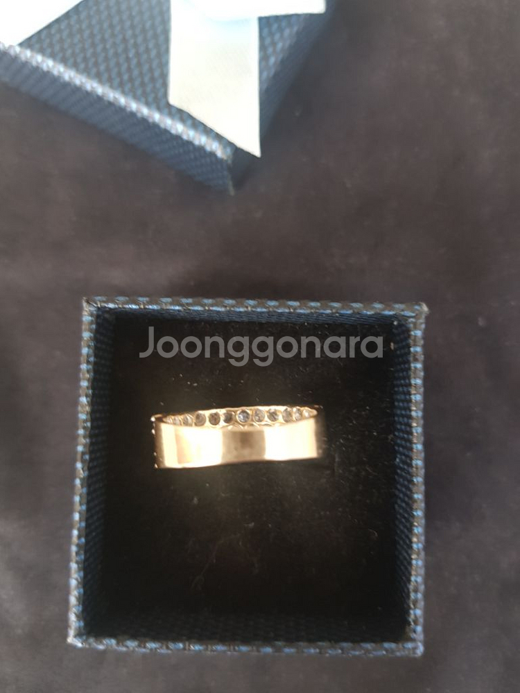 14K 옐로우골드 큐빅반지--6