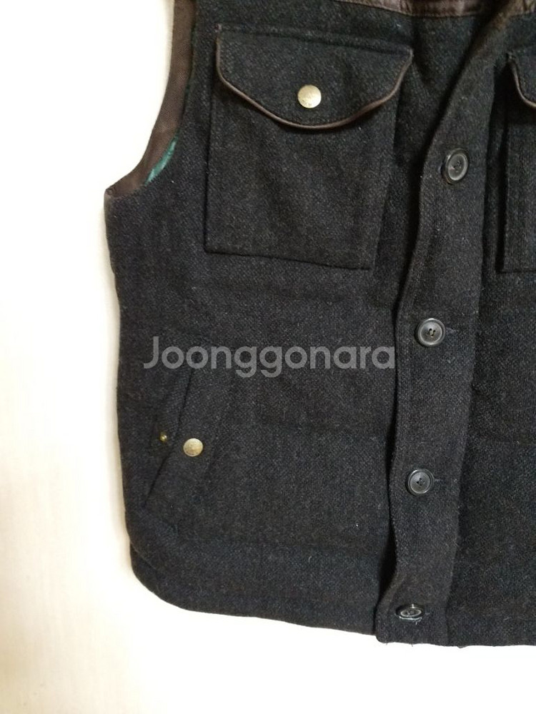 여성 타임 거위털 패딩조끼 (95)--2