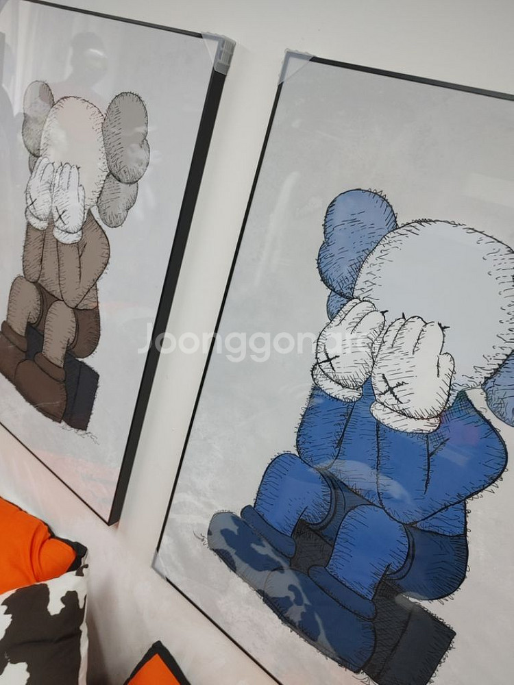 카우스 베어브릭 피규어 대형 그림 액자 인테리어 소품--5