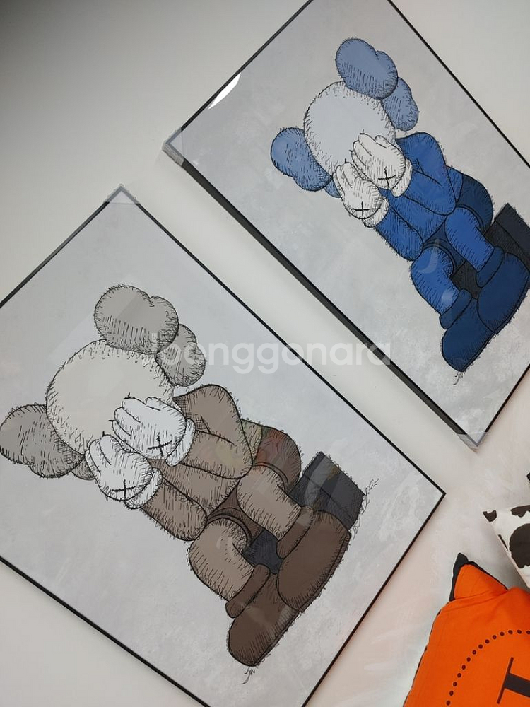 카우스 베어브릭 피규어 대형 그림 액자 인테리어 소품--7