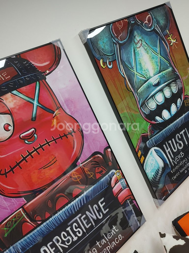 카우스 베어브릭 대형 팝아트 그림 액자 인테리어 소품--9