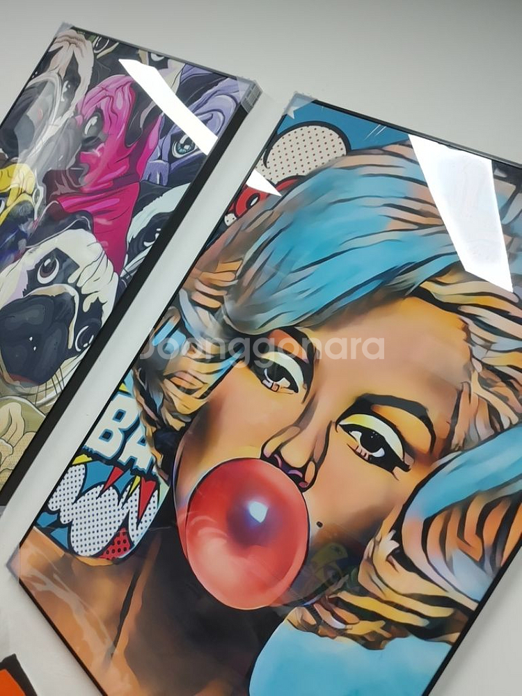 불도그 불독 마를린먼로 대형 팝아트 그림 액자 소품--7