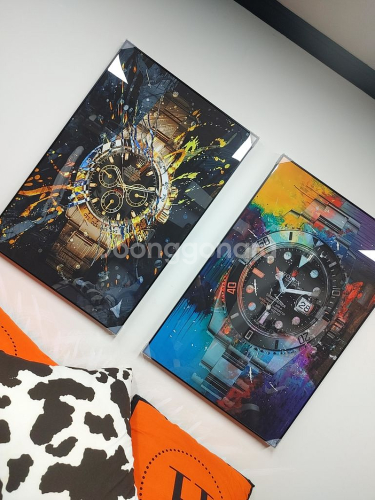 로렉스 시계 로고 대형 팝아트 그림 액자 인테리어 소품--1