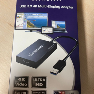 디스플레이 어댑터 포트 usb3.0 to HDMI 4k