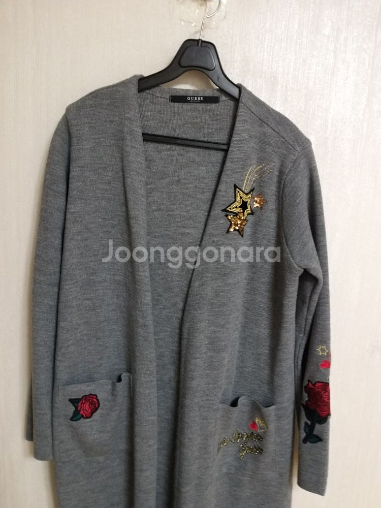 여성 게스 봄.가을 롱가디건 (박시85-95)--1